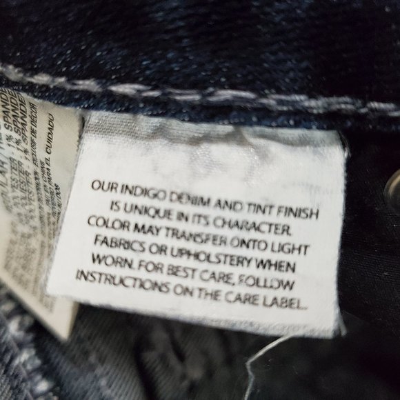 Nine West Women's Embellsished Stretch Denim Boot Cut Blue Jeans Size 6 - Picture 8 of 11